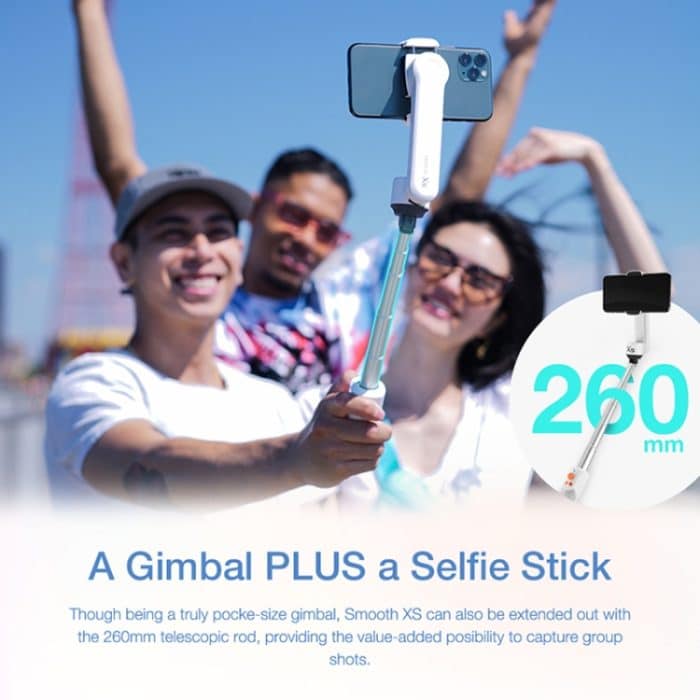 ZHIYUN YSZY018 Smooth-XS Handheld-Gimbal-Stabilisator Selfie-Stick für Smartphones, Belastung: 200 g, Smooth-XS(Pink), Smooth-XS(White) – Bild 7