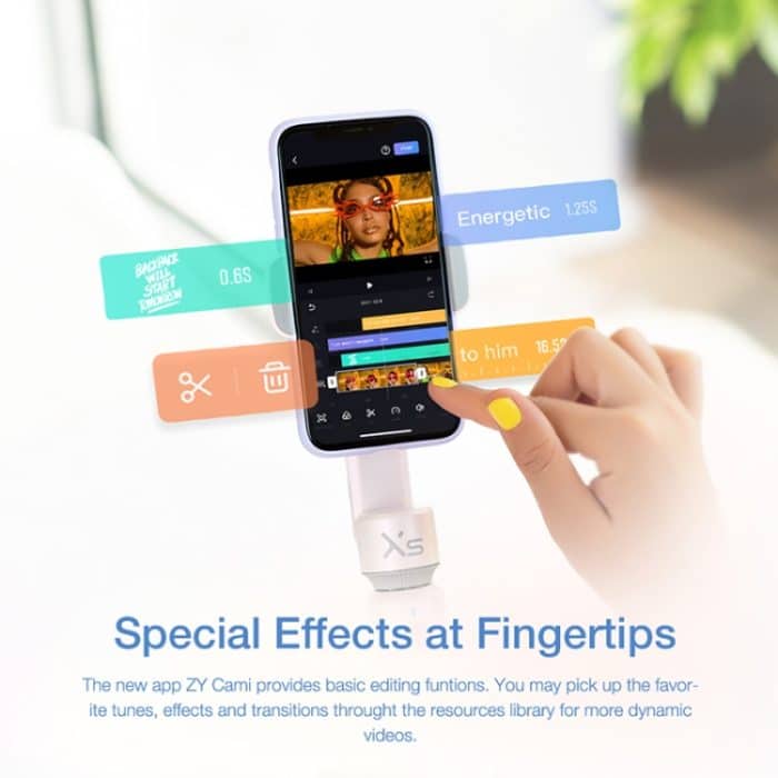 ZHIYUN YSZY018 Smooth-XS Handheld-Gimbal-Stabilisator Selfie-Stick für Smartphones, Belastung: 200 g, Smooth-XS(Pink), Smooth-XS(White) – Bild 10