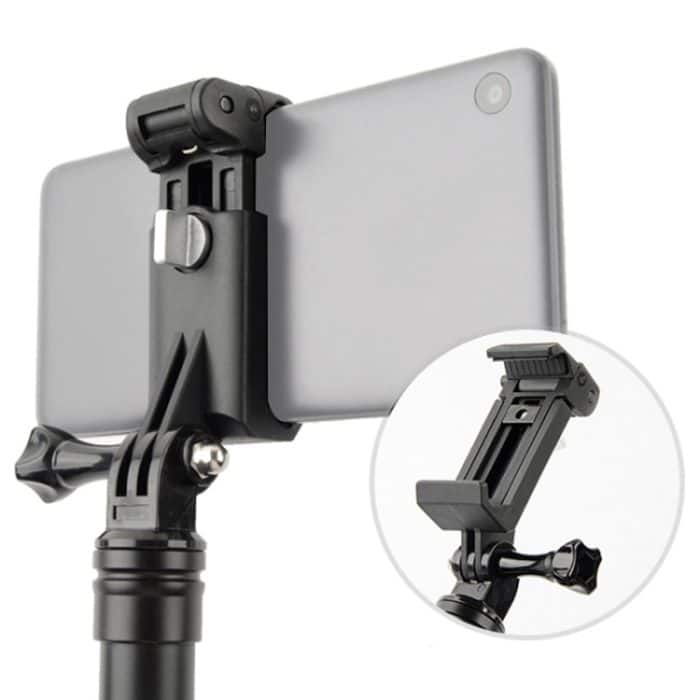 Selfie-Sticks, Einbeinstative, Telefonklemme für iPhone, Samsung, HTC, Sony, LG und andere Smartphones, Clipbereich: 6–9 cm, Phone Clamp – Bild 1