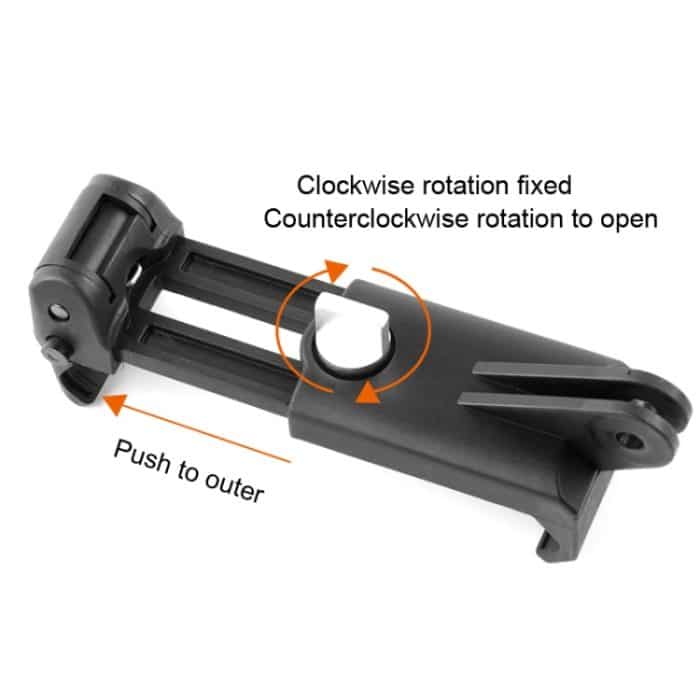 Selfie-Sticks, Einbeinstative, Telefonklemme für iPhone, Samsung, HTC, Sony, LG und andere Smartphones, Clipbereich: 6–9 cm, Phone Clamp – Bild 7