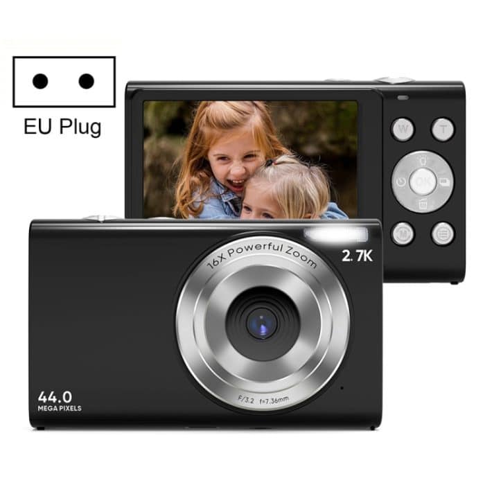 DC402 2,4 Zoll 44MP 16X Zoom 1080P Full HD Digitalkamera Kinderkartenkamera, EU-Stecker, EU Plug – Bild 1