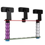 Smartphone Live Broadcast Bracket Dual-Selfie-Halterungskits mit 2x V-Halterung + 3x Telefonclips, Für iPhone, Galaxy, Huawei, Xiaomi, HTC, Sony, Google und andere Smartphones – Bild 4