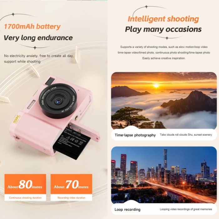 HDC-F01 3,0 Zoll 5K UHD Fotografie Digitalkamera SLR-Kamera – Bild 6