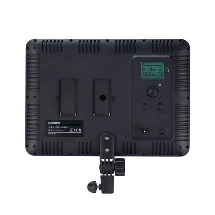 TRIOPO TTV-600 36 + 36W 5500-3200K 600 LEDs Flache Füllleuchte mit Fernbedienung und Display – Bild 3