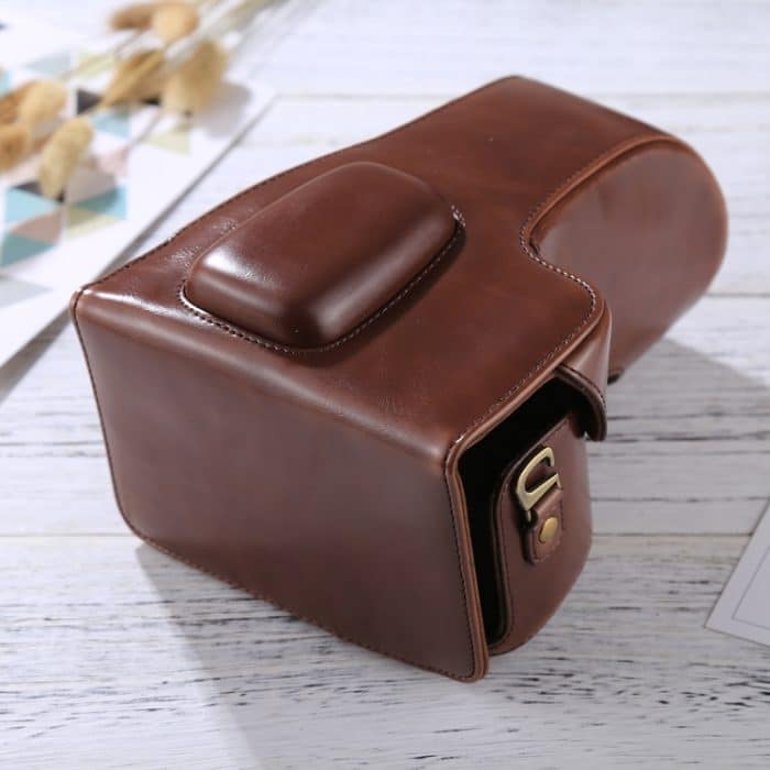 Ganzkörper-Kameratasche aus PU-Leder für Nikon D5300 / D5200 / D5100 (18–55 mm/18–105 mm/18–140 mm Objektiv), For D5300 – Bild 4