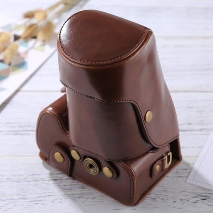 Ganzkörper-Kameratasche aus PU-Leder für Nikon D5300 / D5200 / D5100 (18–55 mm/18–105 mm/18–140 mm Objektiv), For D5300 – Bild 5