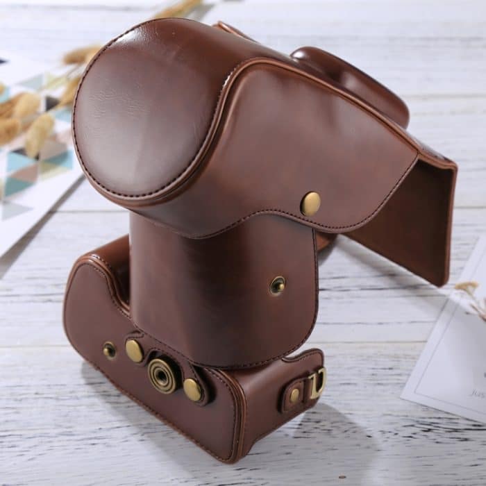 Ganzkörper-Kameratasche aus PU-Leder für Nikon D5300 / D5200 / D5100 (18–55 mm/18–105 mm/18–140 mm Objektiv), For D5300 – Bild 6