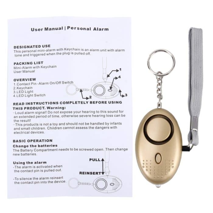 SINCOTE SCT-032 Mini-Safe, Summer, lauter persönlicher Alarm mit Vergewaltigungsschutz für Mädchen und Kinder, 130 dB Alarm, SINCOTE – Bild 4