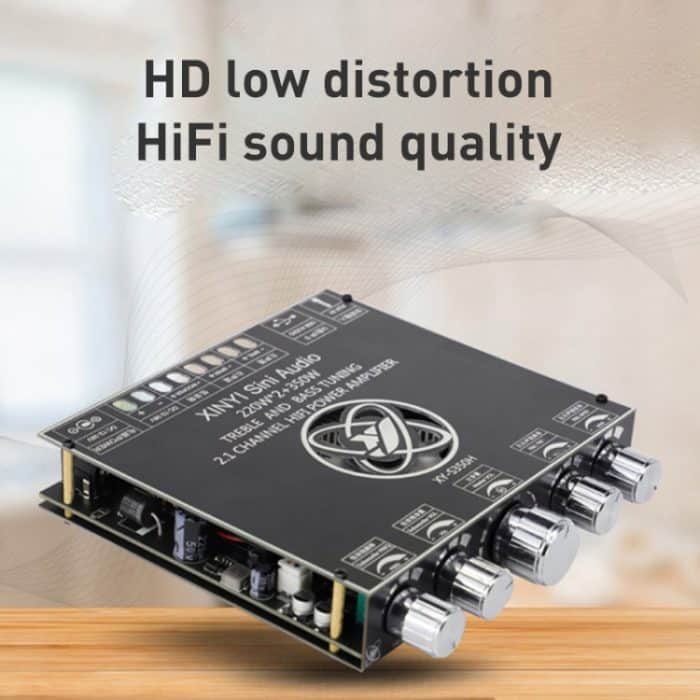 TPA7498e Leistungsverstärkerplatine Bluetooth-Modul Stereo 2.1 Audio Höhen- und Bassregelung Subwoofer – Bild 3