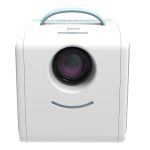 W-S1 10W Kinder-Videoprojektor 30 Lumen HD 1080P LCD-Technologie, unterstützt AV / USB / Mini-SD-Karte / HDMI / Audio – Bild 3