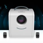 W-S1 10W Kinder-Videoprojektor 30 Lumen HD 1080P LCD-Technologie, unterstützt AV / USB / Mini-SD-Karte / HDMI / Audio – Bild 7