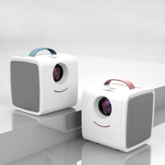 W-S1 10W Kinder-Videoprojektor 30 Lumen HD 1080P LCD-Technologie, unterstützt AV / USB / Mini-SD-Karte / HDMI / Audio – Bild 2