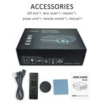 DH-A10 5,8-Zoll-LCD-Bildschirm 4200 Lumen 1280 x 800P HD Smart-Projektor mit Fernbedienung, Android 6.0 OS, unterstützt WiFi, Bluetooth, HDMIx2, USBx2, VGA, AV IN/RCA, RJ45, LAN – Bild 16