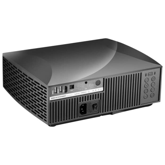 Vivibright F30 5,8-Zoll-LCD-Bildschirm 4200 Lumen 1920 x 1080P Full HD Smart-Projektor mit Fernbedienung, unterstützt Audioausgang/SPDIF/AV-Eingang/USB/HDMI, F30 Black – Bild 2