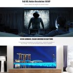 Vivibright F30 5,8-Zoll-LCD-Bildschirm 4200 Lumen 1920 x 1080P Full HD Smart-Projektor mit Fernbedienung, unterstützt Audioausgang/SPDIF/AV-Eingang/USB/HDMI, F30 Black – Bild 4