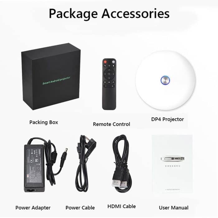 Wejoy DL-S9 220 Lumen 1280x720 720P Android 6.0 HD Bluetooth WiFi Smart Laser 3D-Projektor, unterstützt HDMI / USB x 2 / TF-Karte – Bild 4