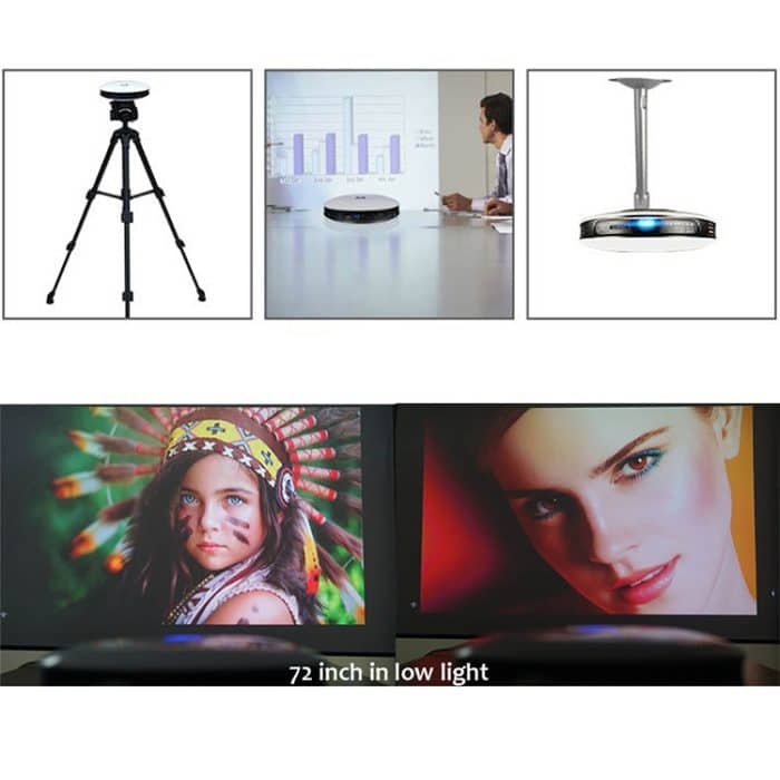 Wejoy DL-S9 220 Lumen 1280x720 720P Android 6.0 HD Bluetooth WiFi Smart Laser 3D-Projektor, unterstützt HDMI / USB x 2 / TF-Karte – Bild 9