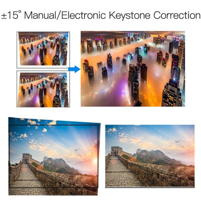 Wejoy L6 5 Zoll 200 ANSI Lumen 1920 x 1080P HD Smart Projektor, Unterstützung 1 x AV / 1 x VGA / 1x HDMI / 2 x USB, normale Version – Bild 8