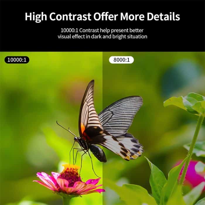 VS626 Android 3500ANSI Lumen 1080*720 Auflösung LED+LCD-Technologie Smart-Projektor, unterstützt AV / HDMI / SD-Karte / USB / VGA, Android – Bild 12