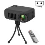 Tragbarer A2000-Projektor, 800 Lumen, LCD-Heimkino-Videoprojektor, unterstützt 1080P, EU-Stecker, EU Plug