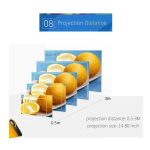 Tragbarer A2000-Projektor, 800 Lumen, LCD-Heimkino-Videoprojektor, unterstützt 1080P, EU-Stecker, EU Plug – Bild 8