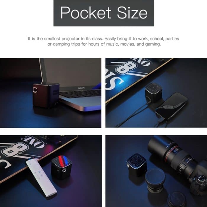 Wejoy S12 50 ANSI Lumen 1920x1080P Android 7.1 HD Bluetooth 4.1 WiFi Smart 3D Projektor, 1G+16G – Bild 7