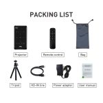 P09 Tragbarer 4K-Ultra-HD-DLP-Mini-Smart-Projektor mit Infrarot-Fernbedienung, Amlogic S905X 4-Core A53 bis zu 1,5 GHz Android 6.0, 1 GB + 8 GB, unterstützt 2,4 G/5 G WLAN, Bluetooth, TF-Karte – Bild 4