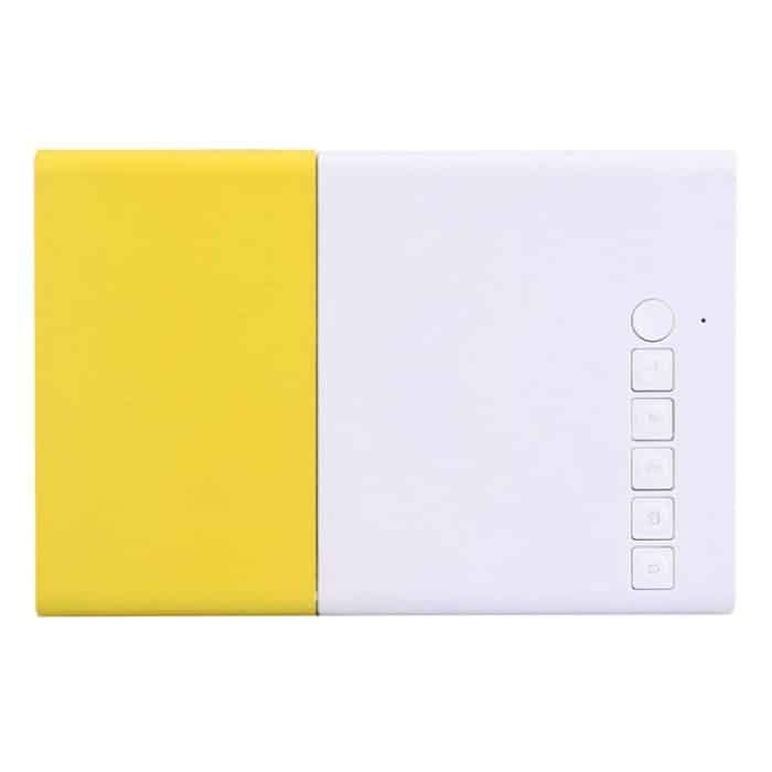 YG-300 0,8-2M 24-60 Zoll 400-600 Lumen LED-Projektor HD-Heimkino mit 3-in-1-Videokonvertierungskabel und Fernbedienung, Größe: 12,6 x 8,6 x 4,6 cm, EU-Stecker – Bild 2