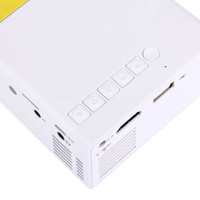 YG-300 0,8-2M 24-60 Zoll 400-600 Lumen LED-Projektor HD-Heimkino mit 3-in-1-Videokonvertierungskabel und Fernbedienung, Größe: 12,6 x 8,6 x 4,6 cm, EU-Stecker – Bild 7