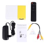 YG-300 0,8-2M 24-60 Zoll 400-600 Lumen LED-Projektor HD-Heimkino mit 3-in-1-Videokonvertierungskabel und Fernbedienung, Größe: 12,6 x 8,6 x 4,6 cm, EU-Stecker – Bild 8