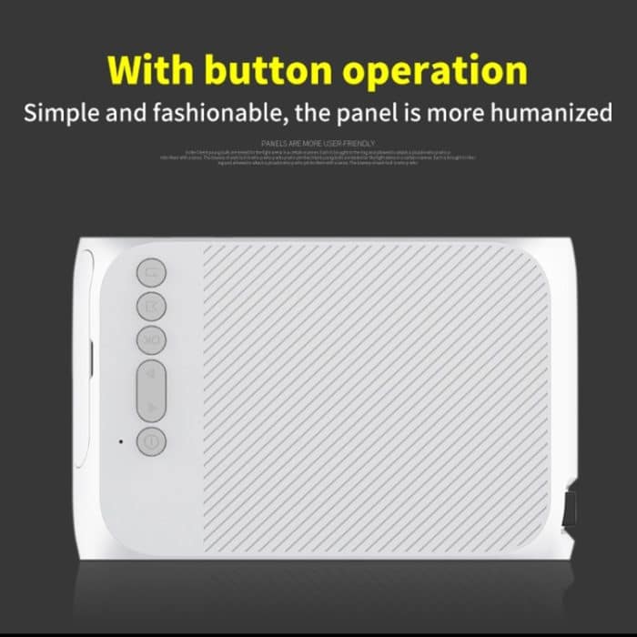 YG320 320*240 Mini-LED-Projektor Heimkino, unterstützt HDMI & AV & SD & USB, YG320 Black, YG320 Silver, YG320 White – Bild 7