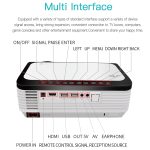 Wejoy L6 5 Zoll 200 ANSI Lumen 1920 x 1080P Android 6.0 HD Bluetooth 4.0 WiFi HD Smart Projektor, unterstützt AV / VGA / HDMI / 2 x USB / RJ45, 1G + 8G – Bild 3