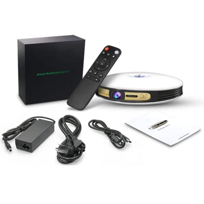 CACACOL ITC-DO8 220LM WiFi Smart 1280 * 800 DLP DMD LED tragbarer Projektor mit Fernbedienung, Android 6.1, MSD6A628 Quad Core, 2 GB RAM, 32 GB ROM, WiFi, BT, HDMI, ohne Stativhalter – Bild 6