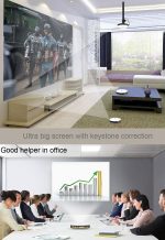 CACACOL ITC-DO8 220LM WiFi Smart 1280 * 800 DLP DMD LED tragbarer Projektor mit Fernbedienung, Android 6.1, MSD6A628 Quad Core, 2 GB RAM, 32 GB ROM, WiFi, BT, HDMI, ohne Stativhalter – Bild 9