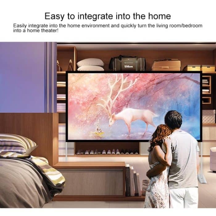 Außenhalterung Faltbarer Polyester-Projektor-Filmvorhang, Größe: 84 Zoll (16: 9) – Bild 8