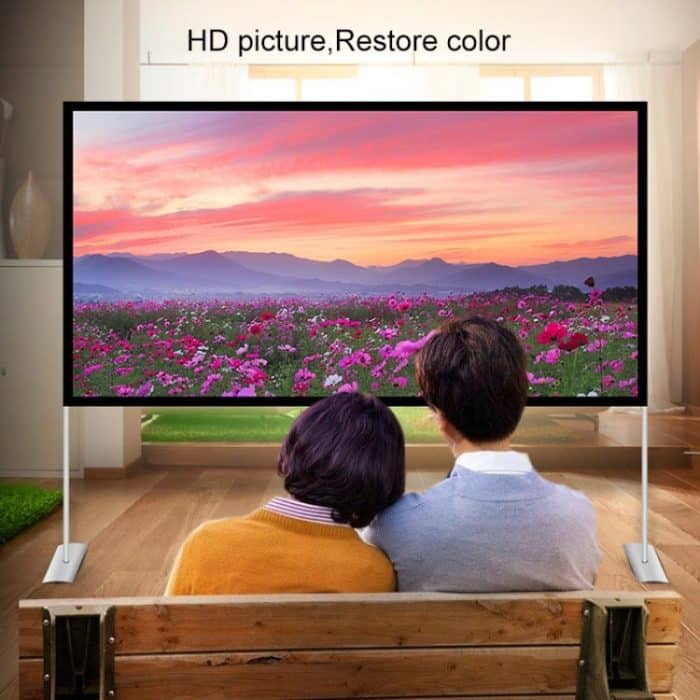 Außenhalterung Faltbarer Polyester-Projektor-Filmvorhang, Größe: 84 Zoll (16: 9) – Bild 9