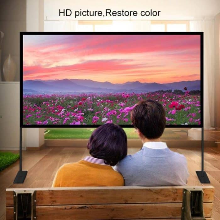 Außenhalterung Faltbarer Polyester-Projektor-Filmvorhang, Größe: 120 Zoll (16: 9) – Bild 9