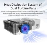 T5 100ANSI Lumen 800x400 Auflösung 480P LED + LCD-Technologie Smart Projektor, Unterstützung HDMI / SD-Karte / 2 x USB / Audio 3,5 mm, normale Version – Bild 6