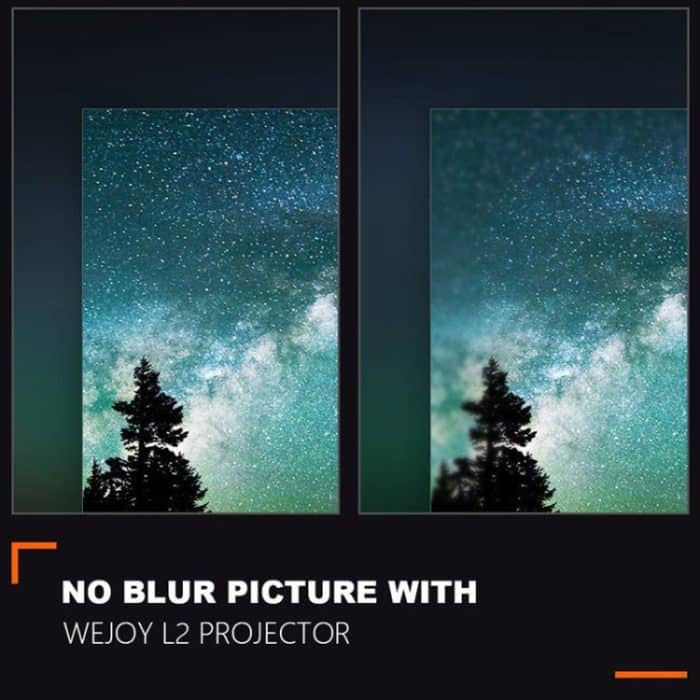 Wejoy L2 300ANSI Lumen 5,8 Zoll LCD-Technologie HD 1280*768 Pixel Projektor mit Fernbedienung, VGA, HDMI, L2 – Bild 8