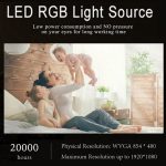 Wejoy DL-S6+ 1000 Lumen 854x480 Smart Mini Projektor, RK3128 CPU, 1GB+32GB, Android 4.4, Bluetooth, WLAN, HDMI, DL-S6+/Rose Gold – Bild 12