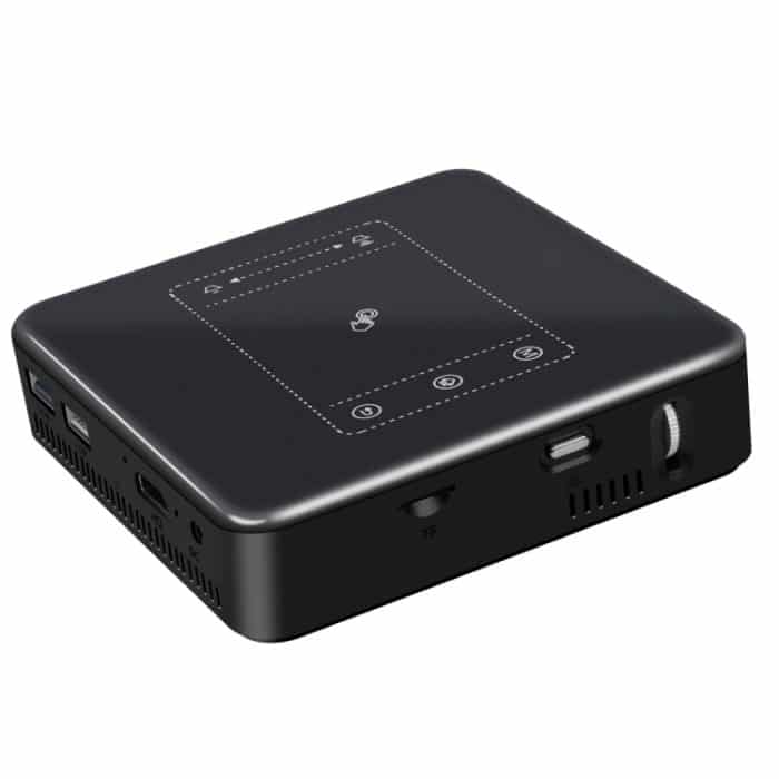 Wejoy DL-S10 120ANSI Lumen 854x480 Smart Mini Projektor, RK3328 ARM Cortex-A53 Quad Core 1,5GHz CPU, 2GB+16GB, Android 7.1.2, Bluetooth, WLAN, HDMI, DL-S10 – Bild 4