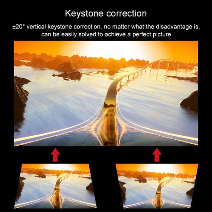 Cheerlux C9 1280x720 720P HD Smart Projektor, unterstützt HDMI x 2 / USB x 2 / VGA / AV, C9 – Bild 8