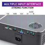 Wejoy L5 Heimkino, verstellbarer optischer Keystone-Full-HD-1080P-LED-LCD-Videoprojektor mit Fernbedienung – Bild 5