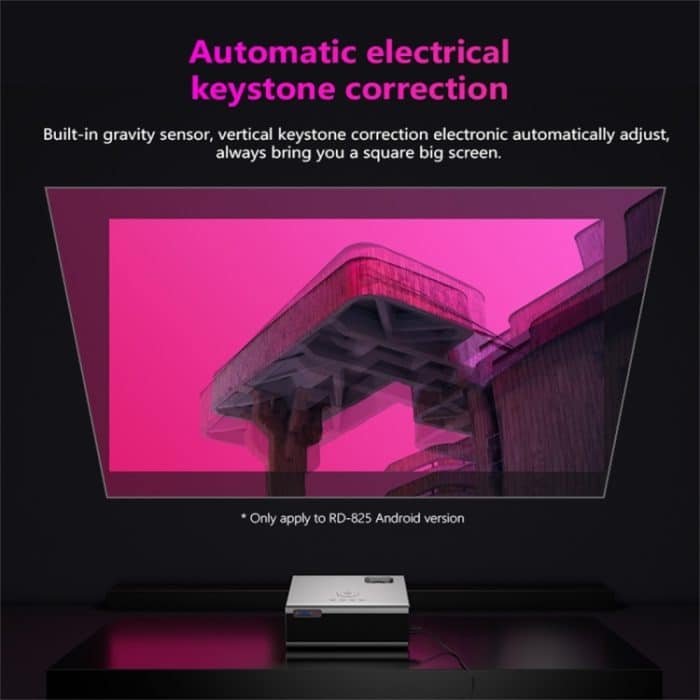 RD825 1280x720 2200LM Mini-LED-Projektor Heimkino, unterstützt HDMI & AV & VGA & USB, Handy-Version, Mobile Phone Version – Bild 5