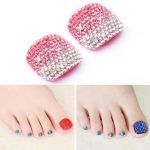 2 PCS Crystal Fake Nail Art Tips Strass Full Cover Zehennägel Aufkleber Aufkleber, NO:01, NO:02, NO:03, NO:04, NO:05, NO:06, NO:07, NO:08, NO:09, NO:10, NO:11, NO:12, NO:13, NO:14, NO:15, NO:16, NO:17, NO:18, NO:19, NO:20, NO:21, NO:22, NO:23, NO:24...