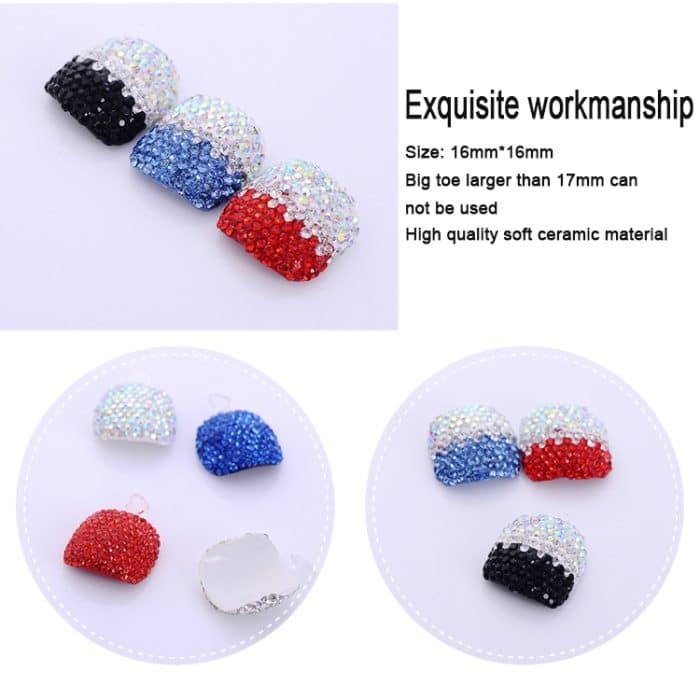 2 PCS Crystal Fake Nail Art Tips Strass Full Cover Zehennägel Aufkleber Aufkleber, NO:01, NO:02, NO:03, NO:04, NO:05, NO:06, NO:07, NO:08, NO:09, NO:10, NO:11, NO:12, NO:13, NO:14, NO:15, NO:16, NO:17, NO:18, NO:19, NO:20, NO:21, NO:22, NO:23, NO:24... – Bild 3