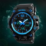 SKMEI 1155B Multifunktionale Herren-Armbanduhr für Outdoor-Sportarten, nachtleuchtend, wasserdicht, großes Zifferblatt – Bild 9