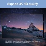 Faltender Milchseide-Polyester-Projektorfolienvorhang, 60 inch (16:9) Projection Area: 133 x 75cm, 60 inch (4:3) Projection Area: 120 x 90cm, 72 inch (16:9) Projection Area: 159 x 90cm, 72 inch (4:3) Projection Area: 146 x 110cm... – Bild 5