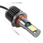 2 Stück DC12–24 V/10,5 W doppelfarbige Auto-Nebelscheinwerfer mit 24 LEDs SMD-3030 und Konstantstrom, Kartonverpackung, 9005, 9006, H3 – Bild 3