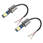 2 Stück DC12–24 V/10,5 W Auto-Nebelscheinwerfer mit 24 LEDs SMD-3030 und Konstantstrom, Kartonverpackung, H3, H11